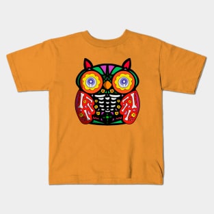 Sugar Skull Owl Kids T-Shirt